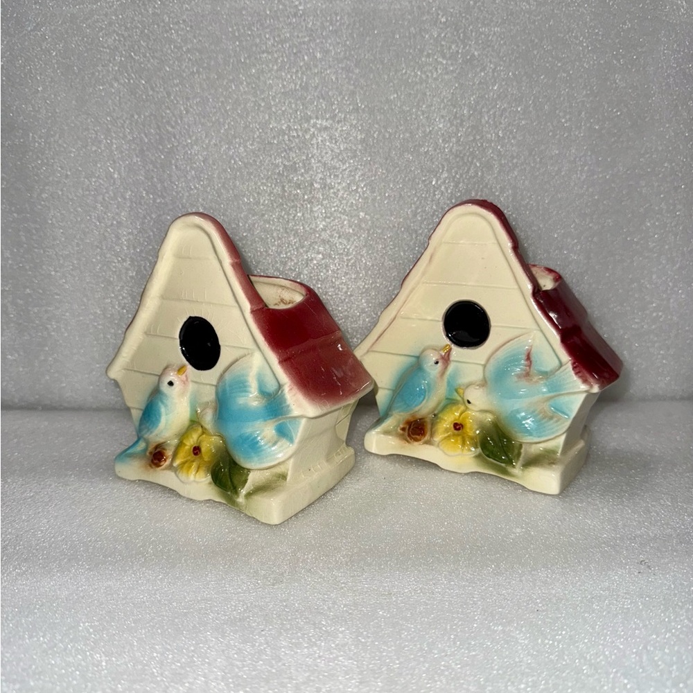 Vintage Shawnee Bluebird Wall Pocket Planters - Picture 6 of 7